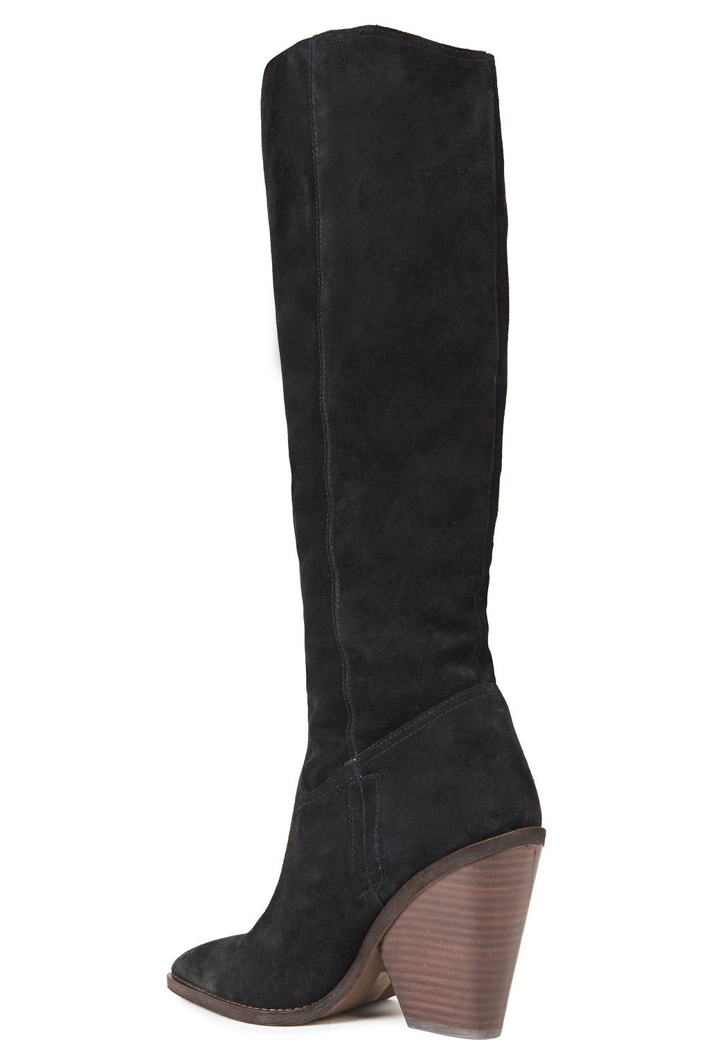 SAM EDELMAN Indigo distressed suede knee boots