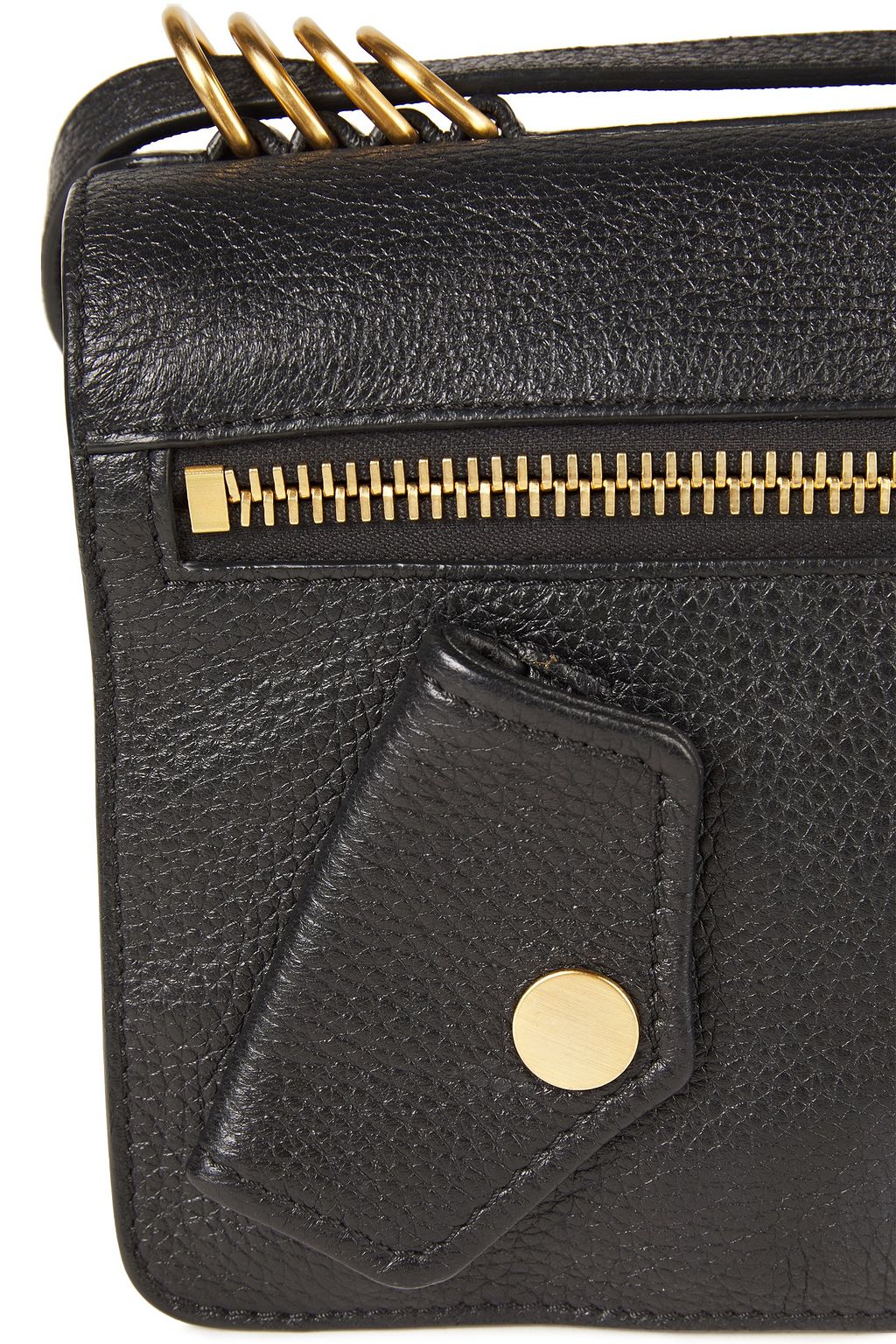 MOSCHINO Pebbled-leather shoulder bag