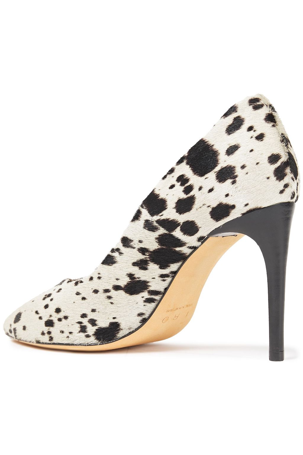 IRO Milo printed calf hair pumps