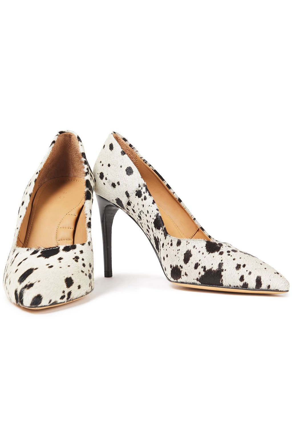 IRO Milo printed calf hair pumps