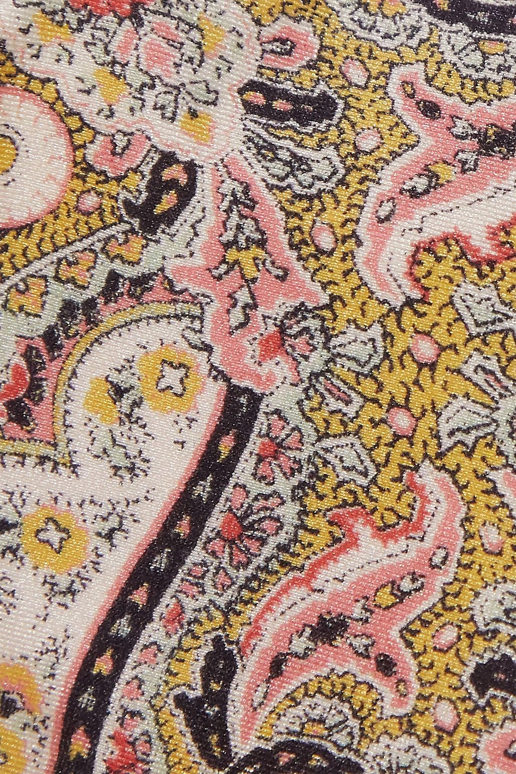 ZIMMERMANN Freja tie-detailed paisley-print bandeau bikini top