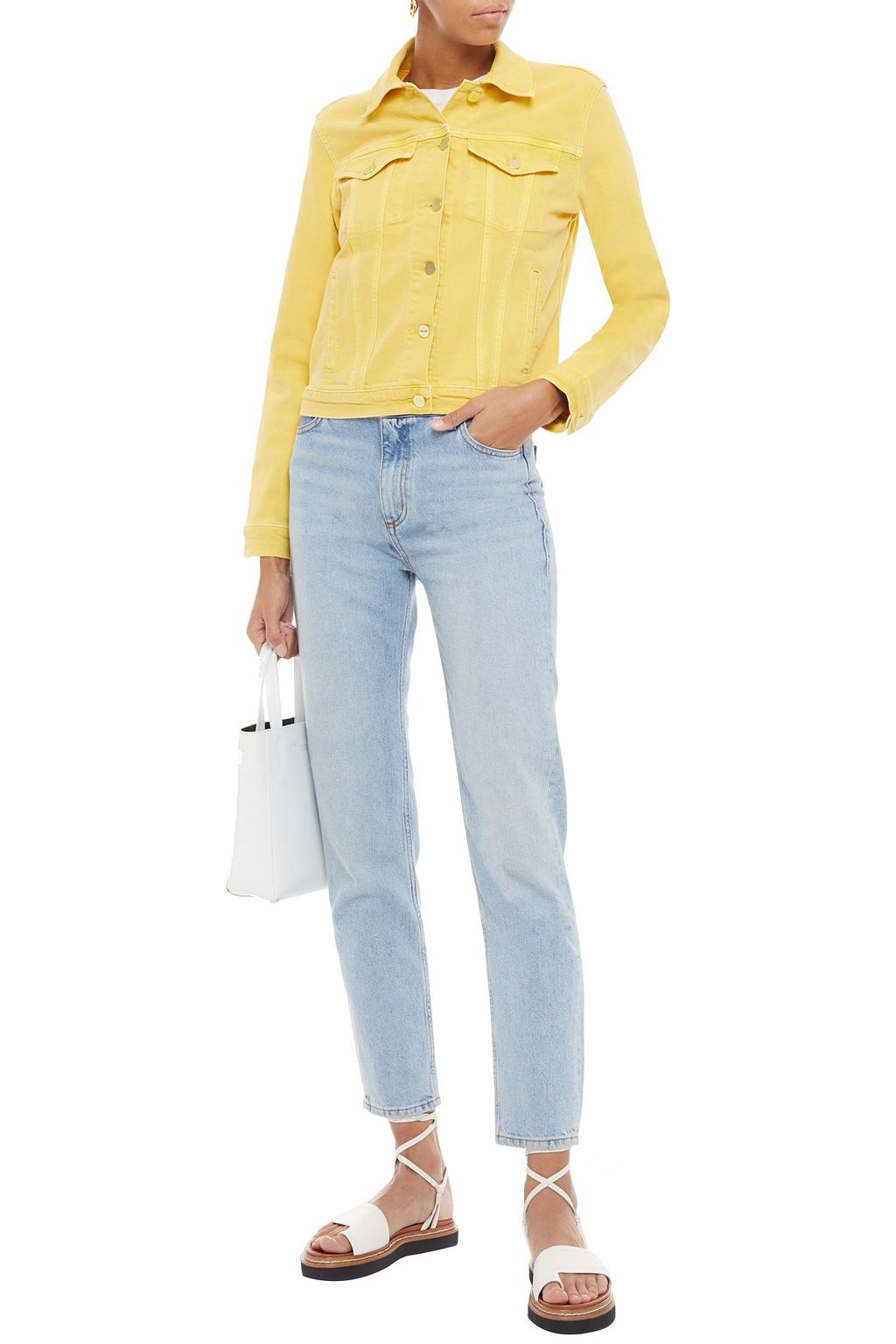 Yellow Denim Jacket Sale Up To 70 Off The Outnet Frame The Outnet