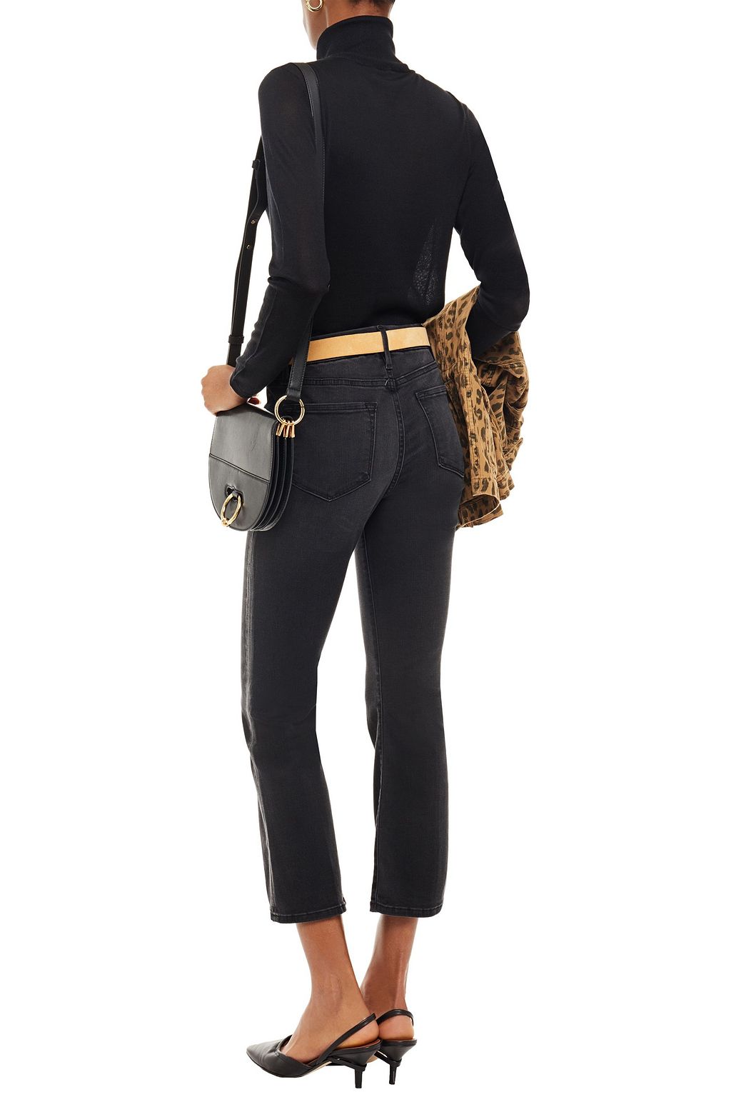 FRAME Le Crop Mini Boot mid-rise kick-flare jeans