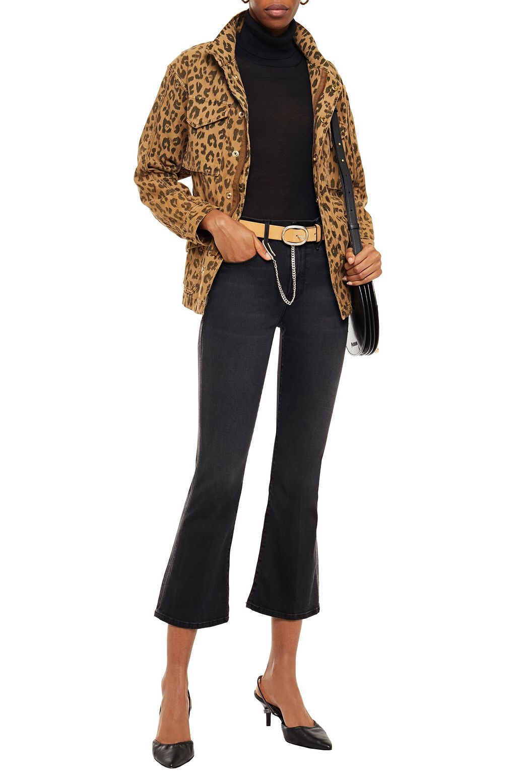 FRAME Le Crop Mini Boot mid-rise kick-flare jeans
