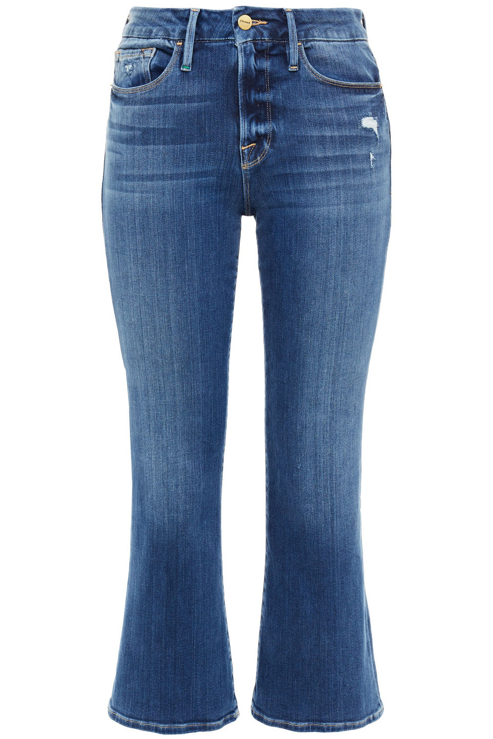 Kick-flare Jeans Dark Denim Size 