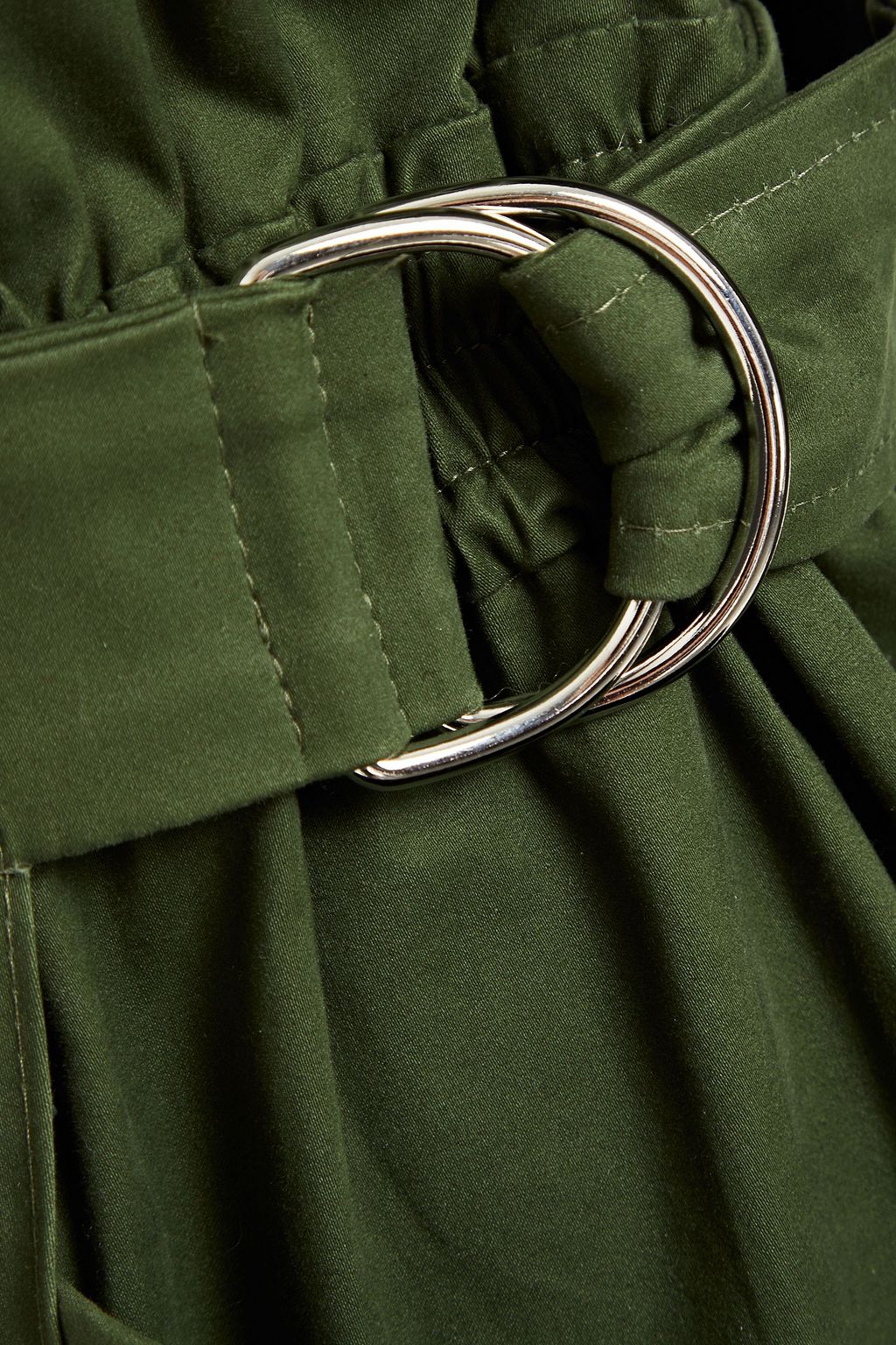 IRO Belo belted cotton-blend twill playsuit