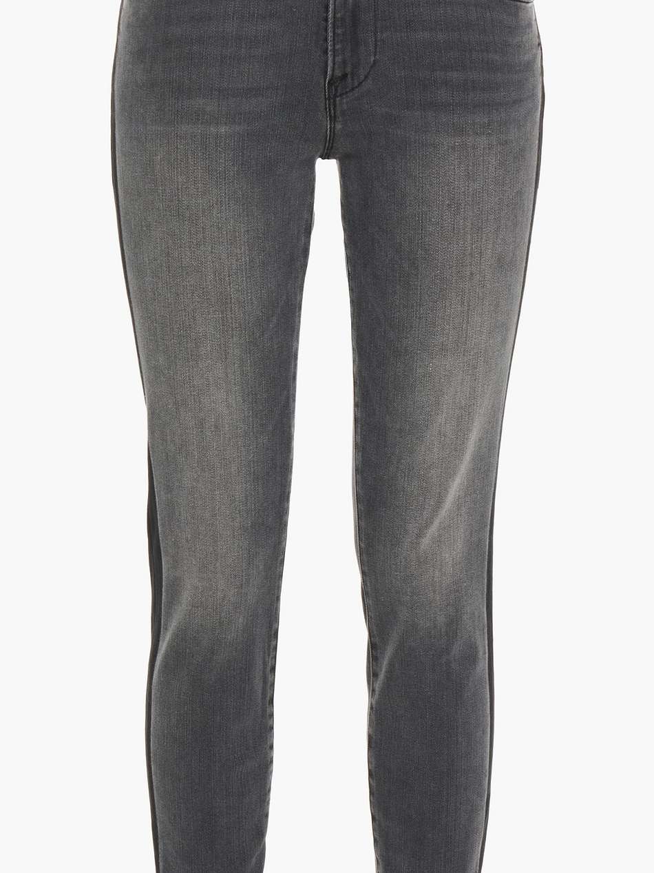 le high skinny cropped faded high-rise skinny jeans