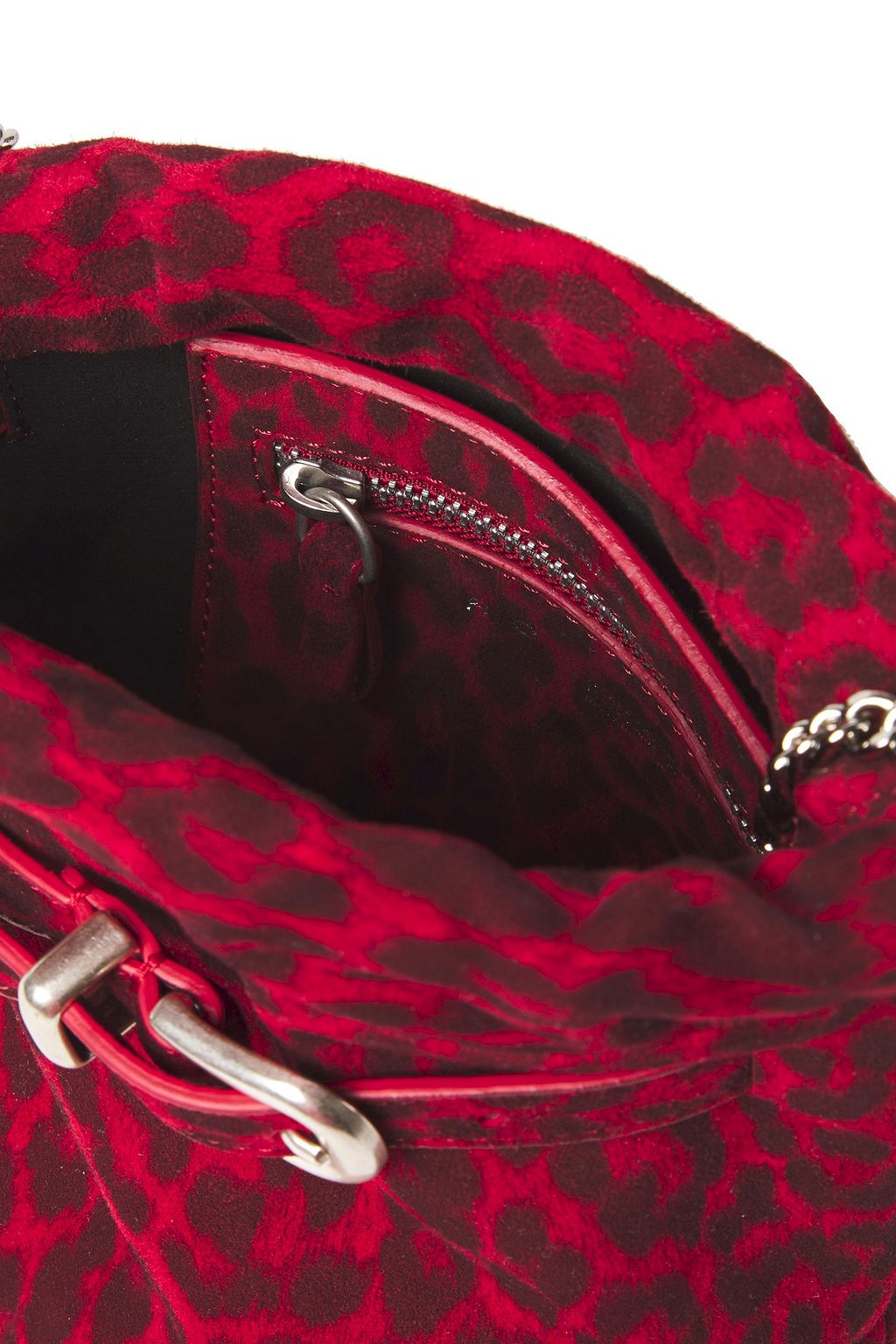 IRO Belty buckled leopard-print suede bucket bag