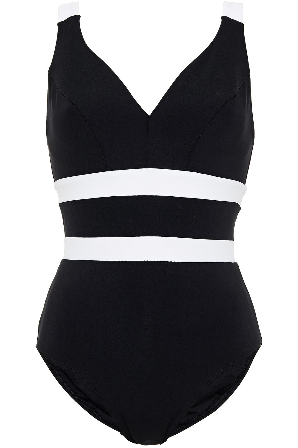 Jets Australia By Jessika Allen Woman Striped Swimsuit Black Size 10