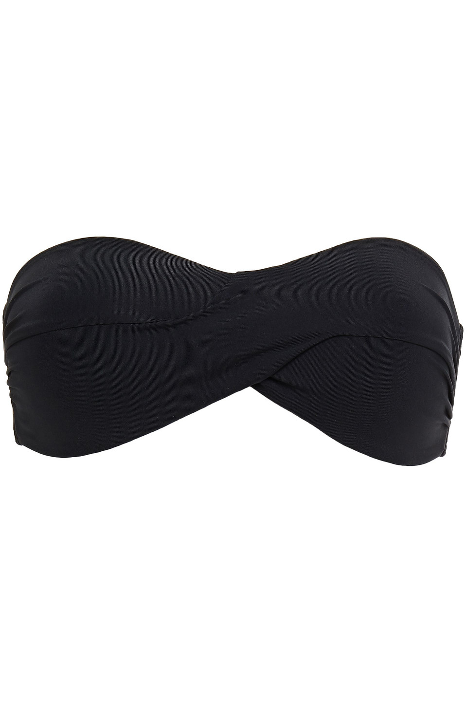 Jets Australia By Jessika Allen Woman Twisted Bandeau Bikini Top Black Size 8