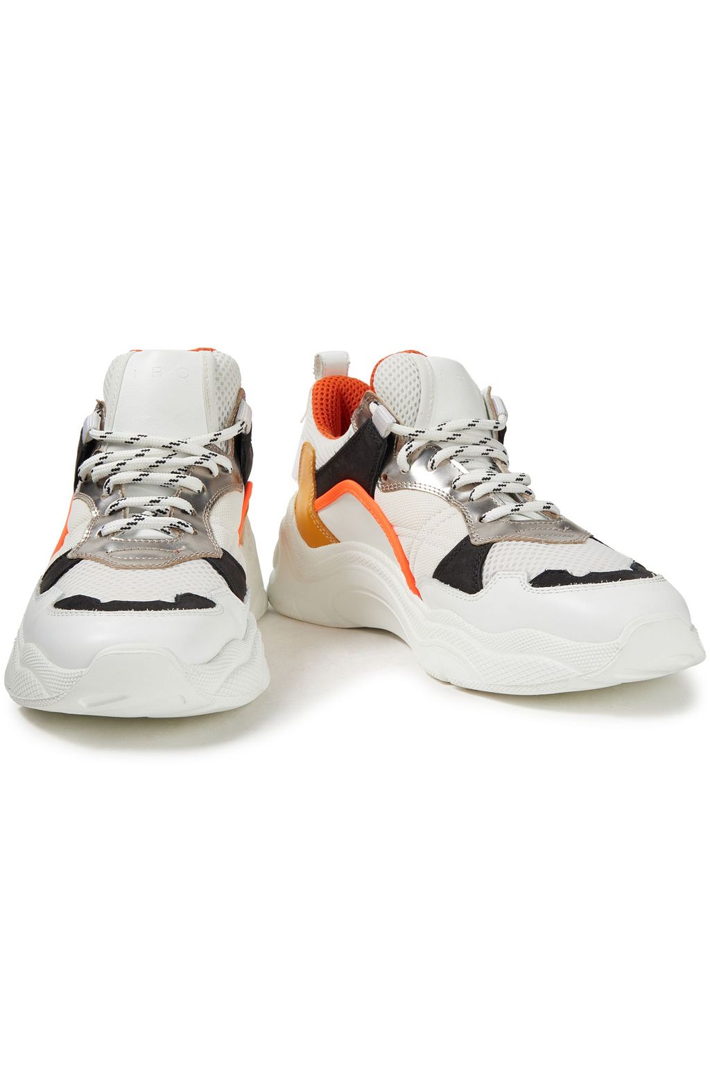 IRO Curve Runner mesh, nubuck and leather sneakers