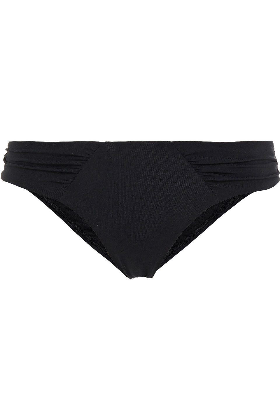 Jets Australia By Jessika Allen Woman Jetset Ruched Low-rise Bikini Briefs Black Size 14