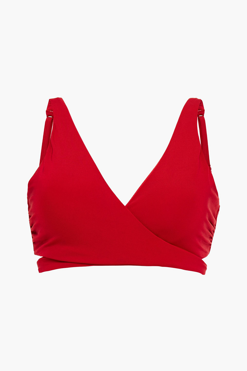 Jets Australia By Jessika Allen Woman Wrap Bikini Top Red Size 8