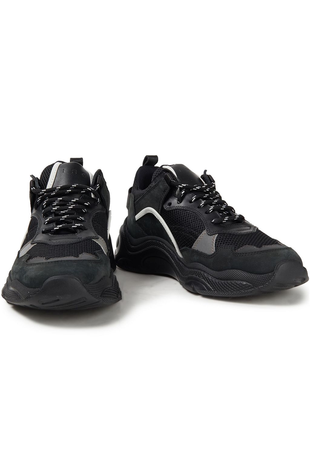 IRO Curve Runner mesh and suede sneakers