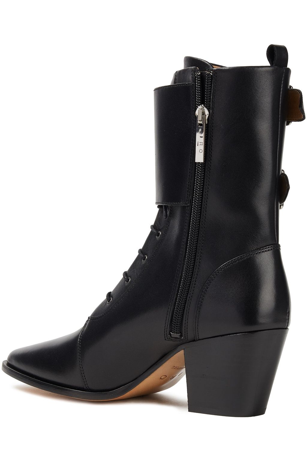 IRO Caliope buckled leather ankle boots