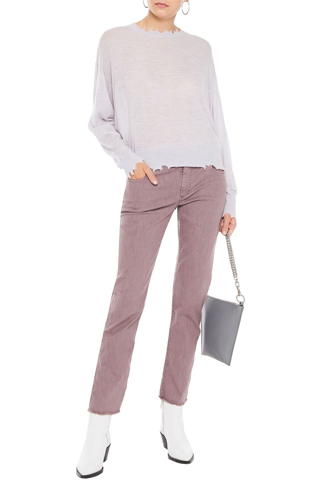 IRO Brattle distressed slub wool sweater