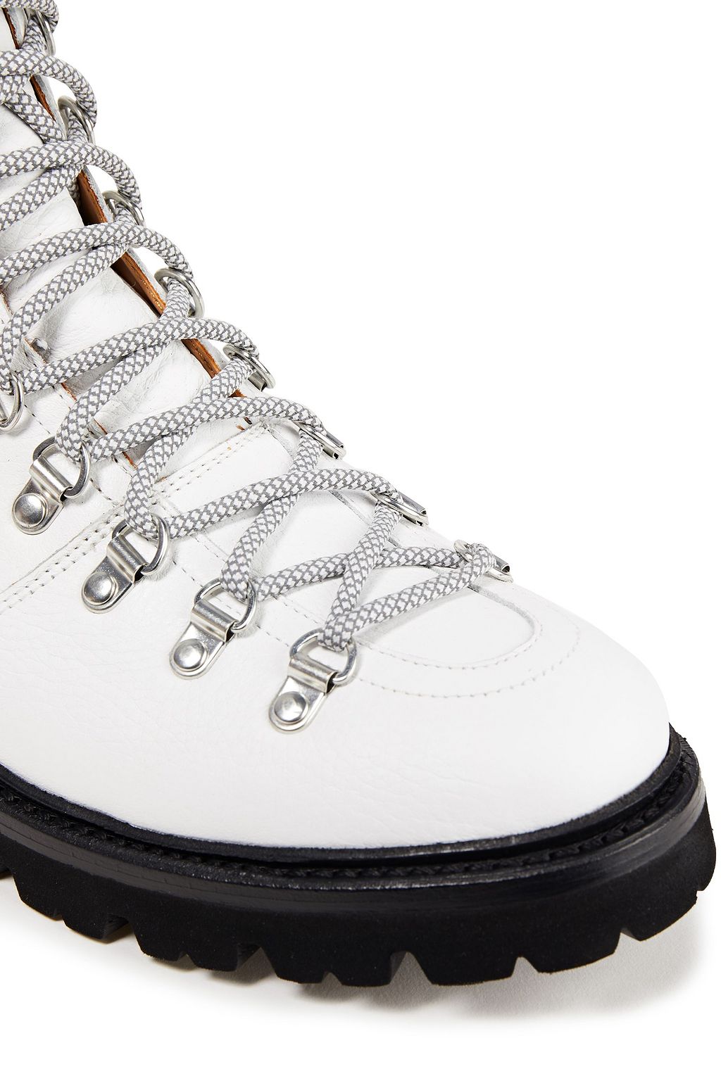 GRENSON Nanette pebbled-leather combat boots