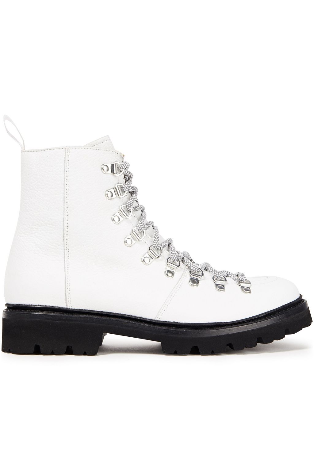 Nanette pebbled-leather combat boots 