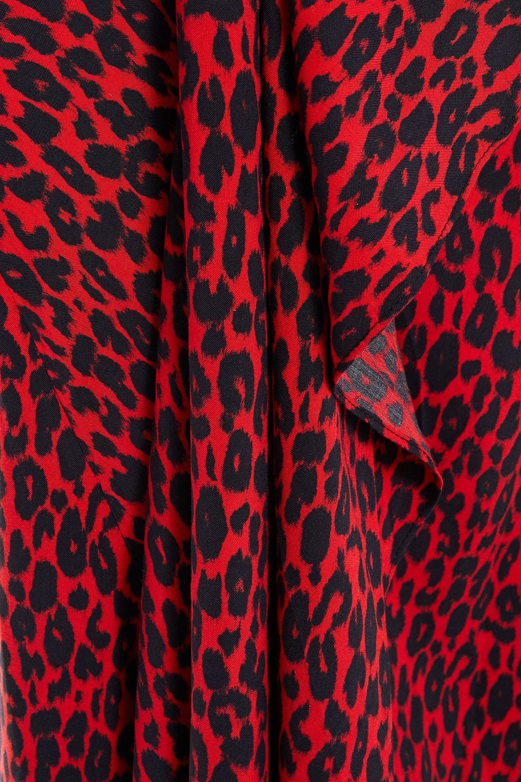 IRO Tanaka leopard-print voile midi wrap skirt