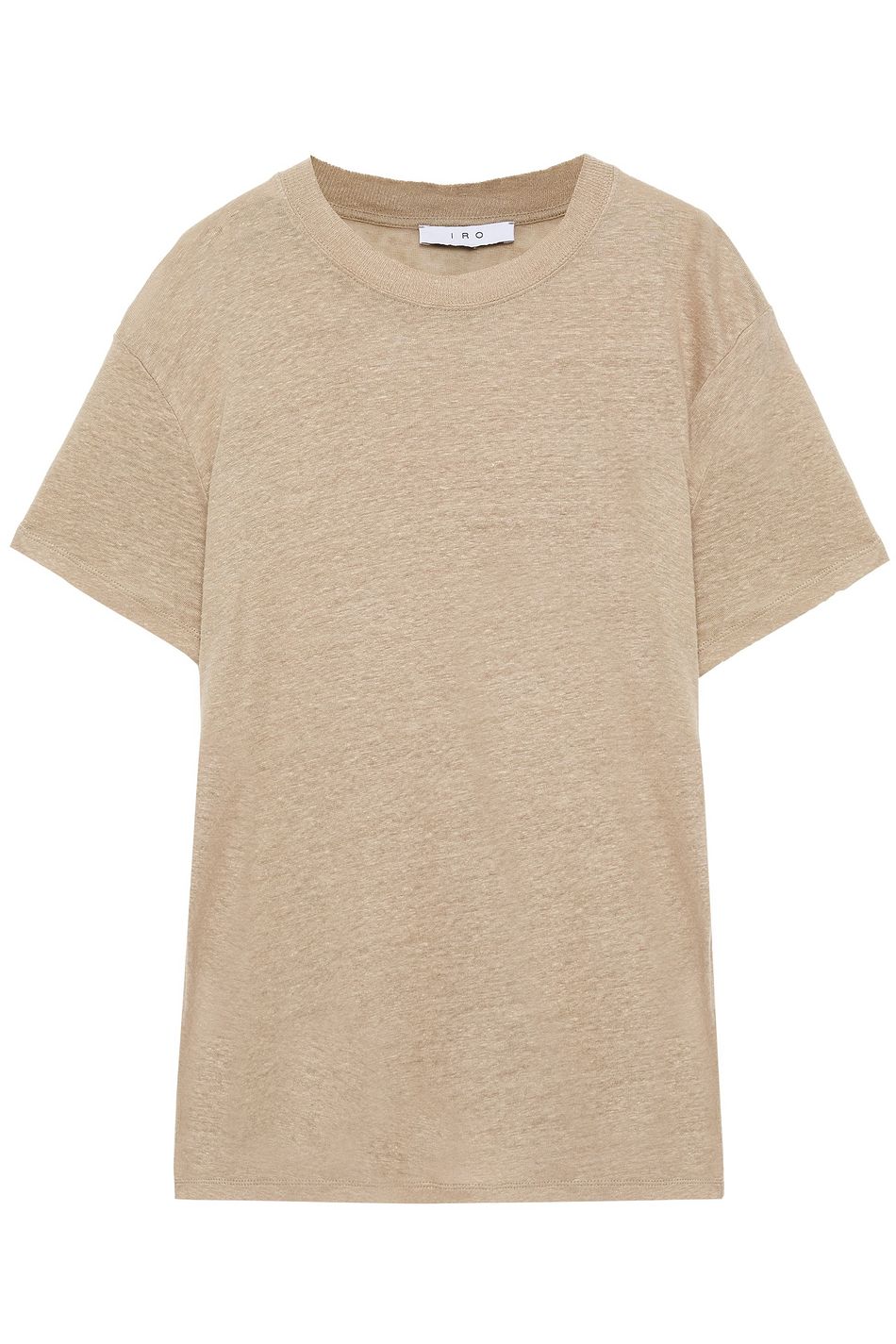 taupe linen top