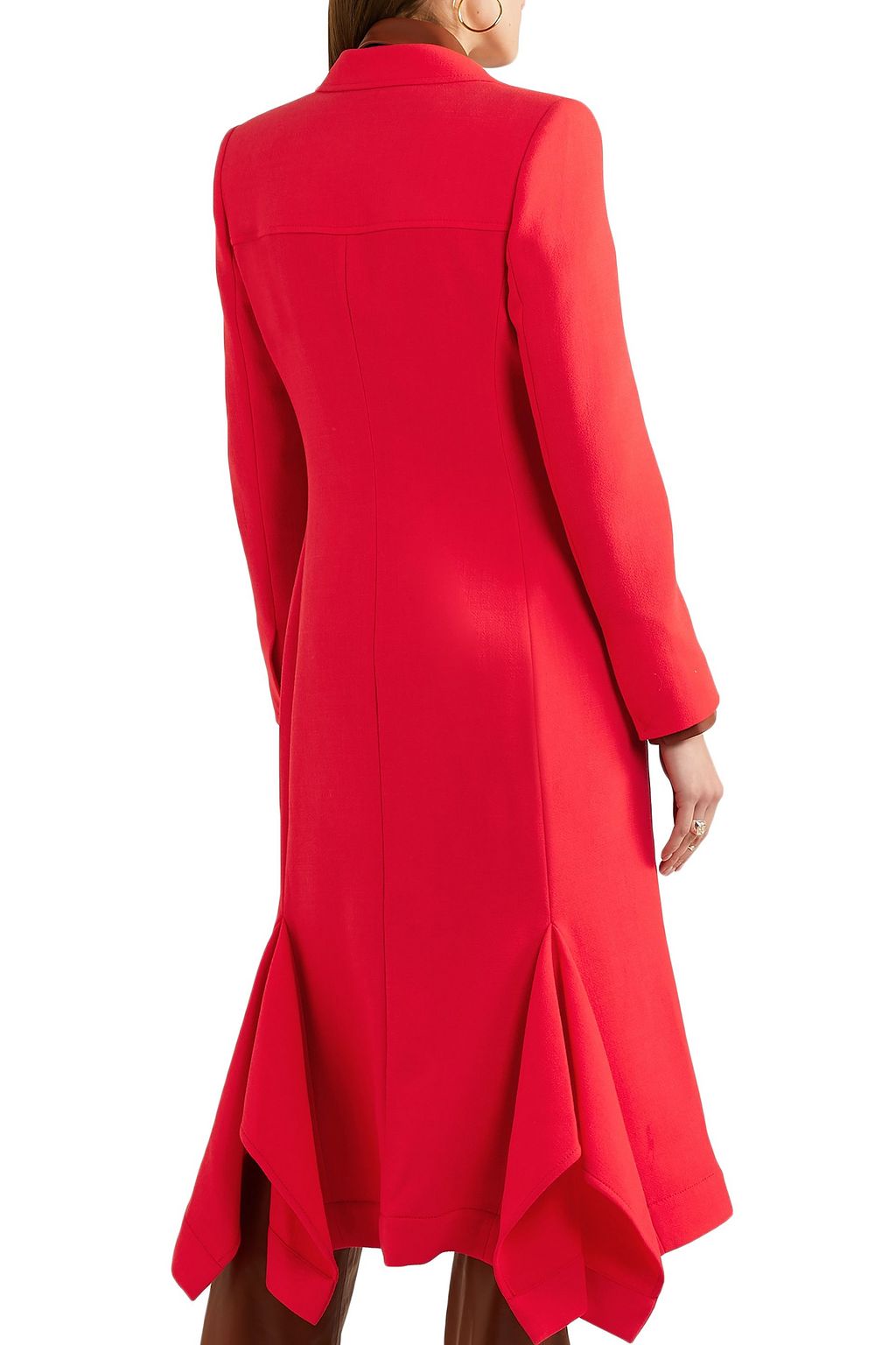 ROLAND MOURET Hollywell belted wool-crepe coat