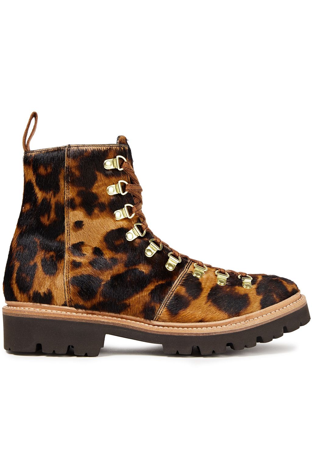 animal print combat boots