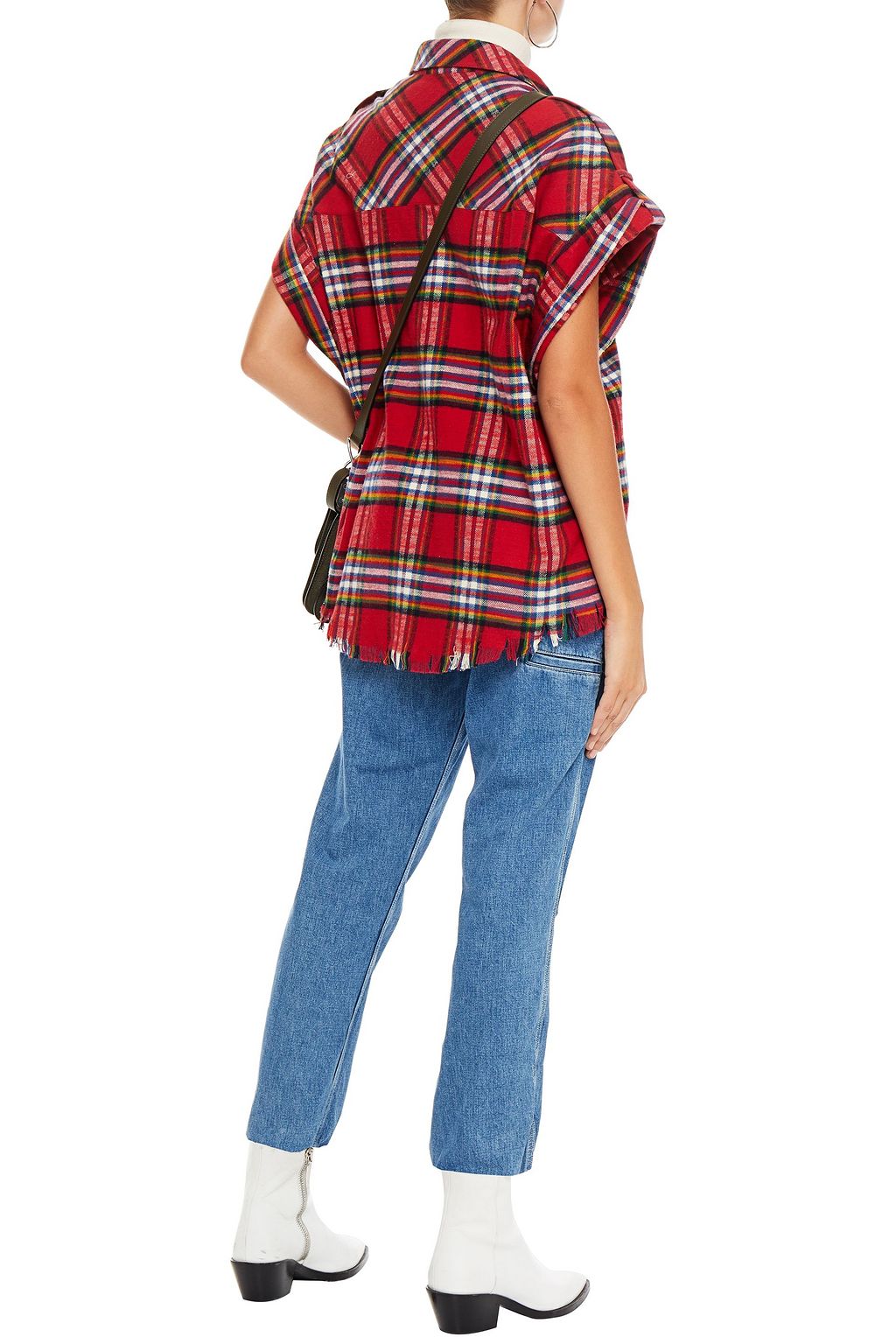 IRO Checked cotton-flannel shirt