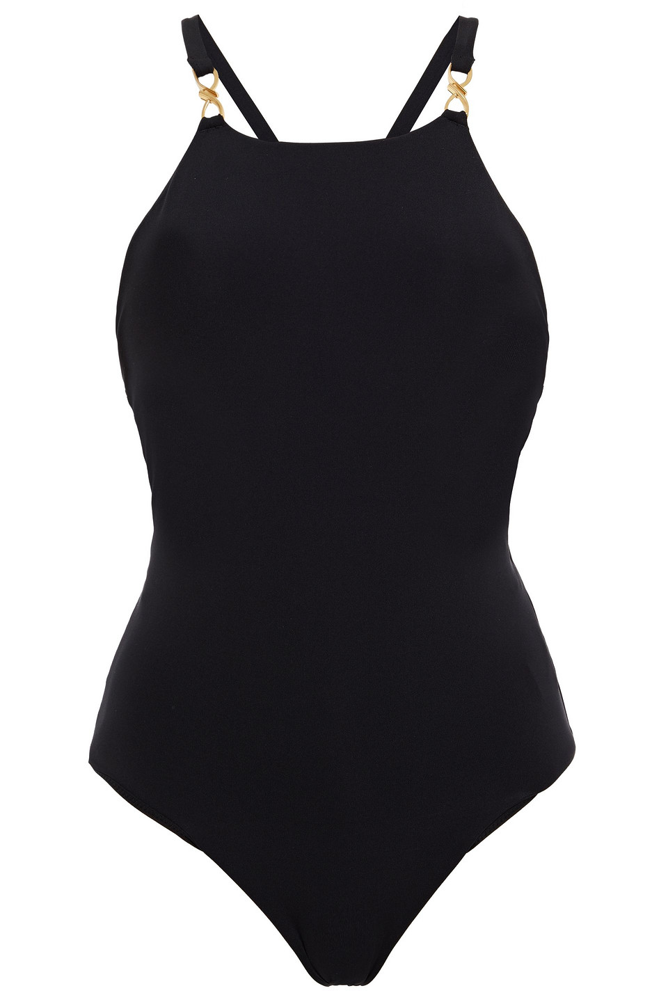 Jets Australia By Jessika Allen Woman Open-back Embellished Swimsuit Black Size 8