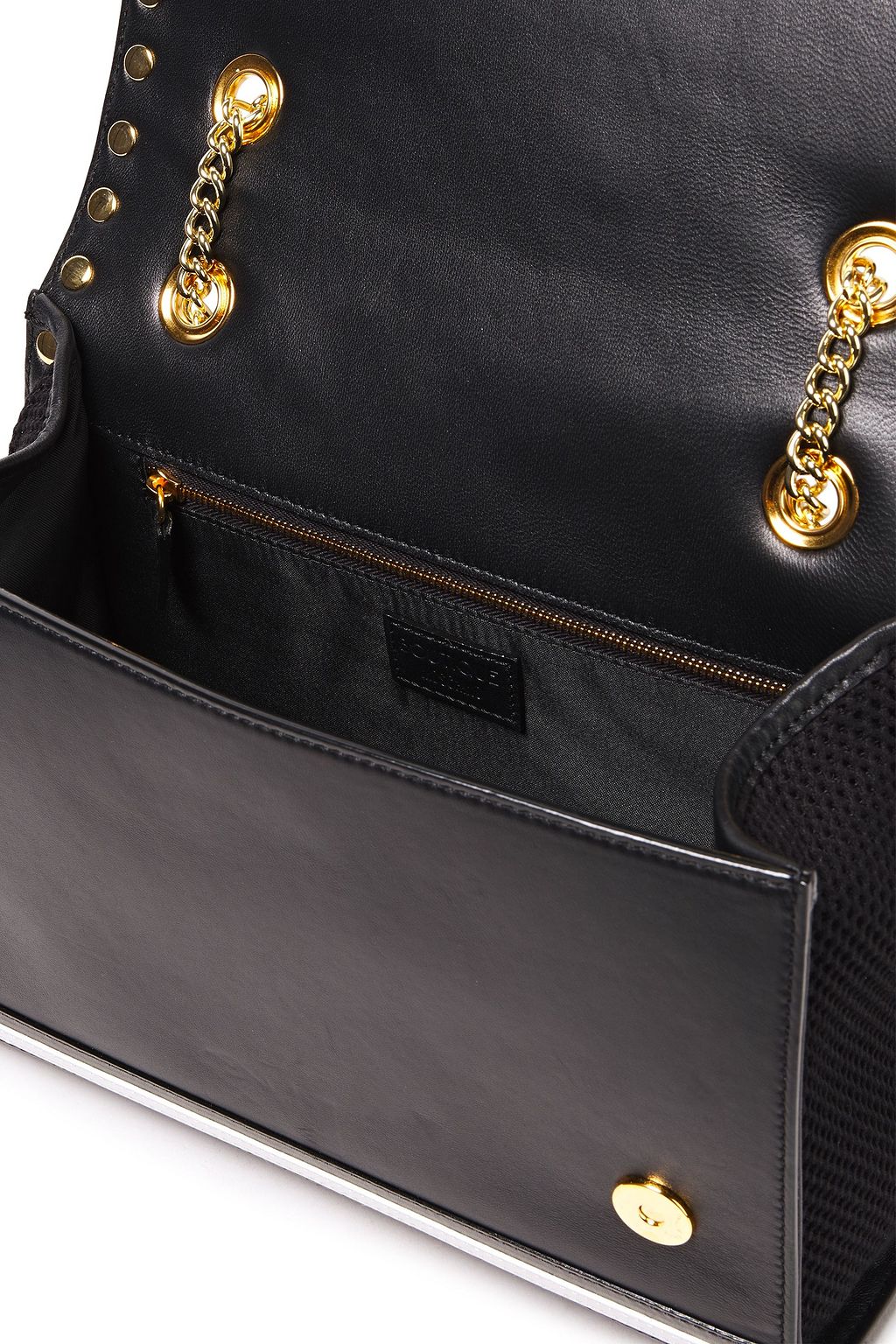 BOUTIQUE MOSCHINO Studded quilted leather shoulder bag