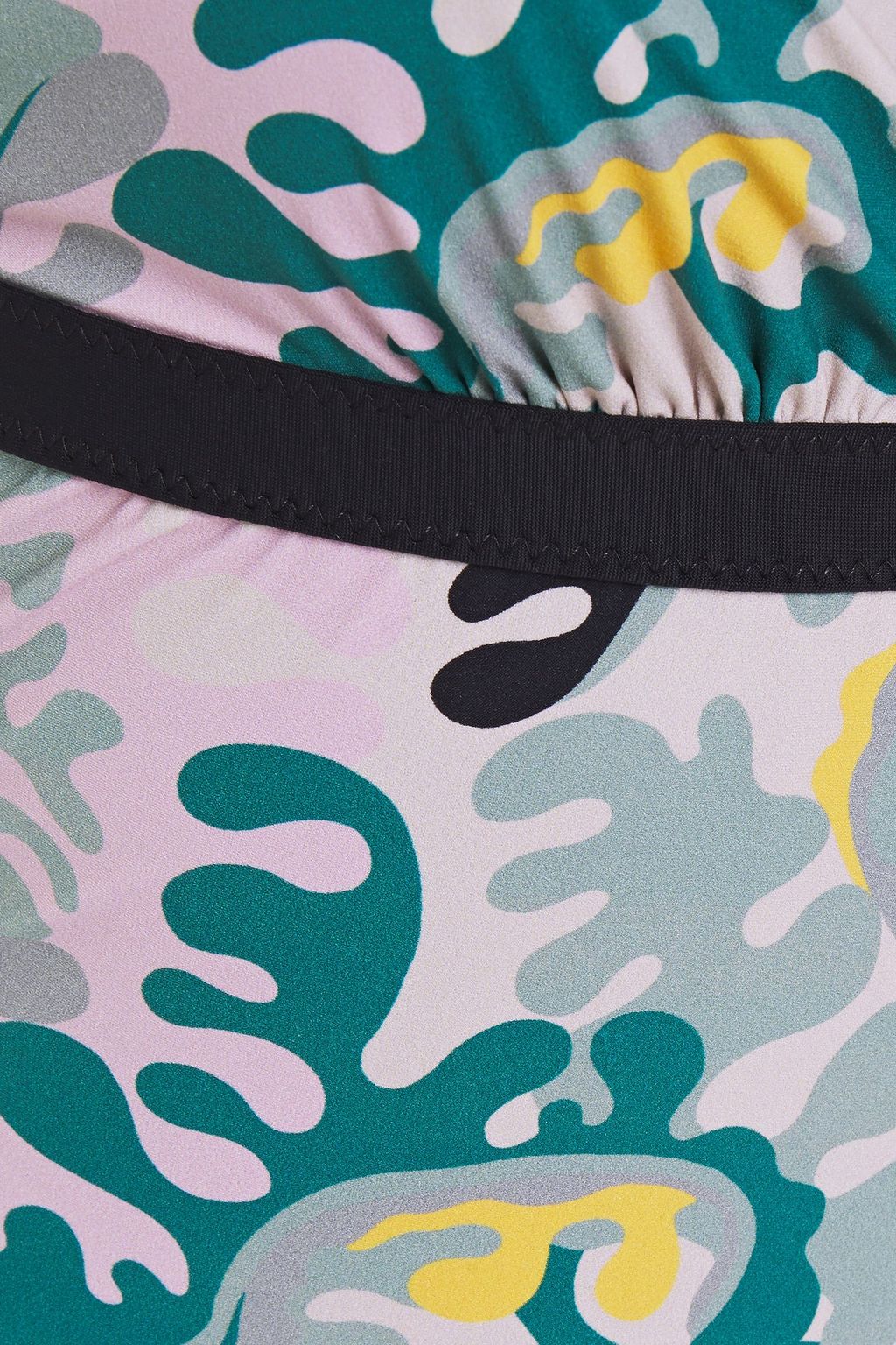 M MISSONI Cutout printed halterneck swimsuit