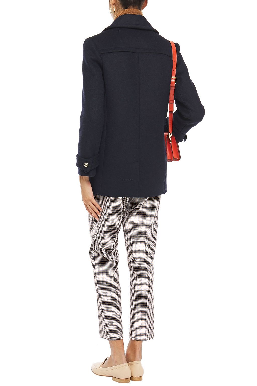 CLAUDIE PIERLOT Double-breasted wool-blend felt coat