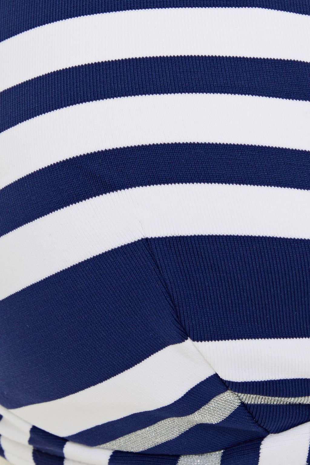 JETS AUSTRALIA BY JESSIKA ALLEN Metallic-trimmed striped underwired bikini top