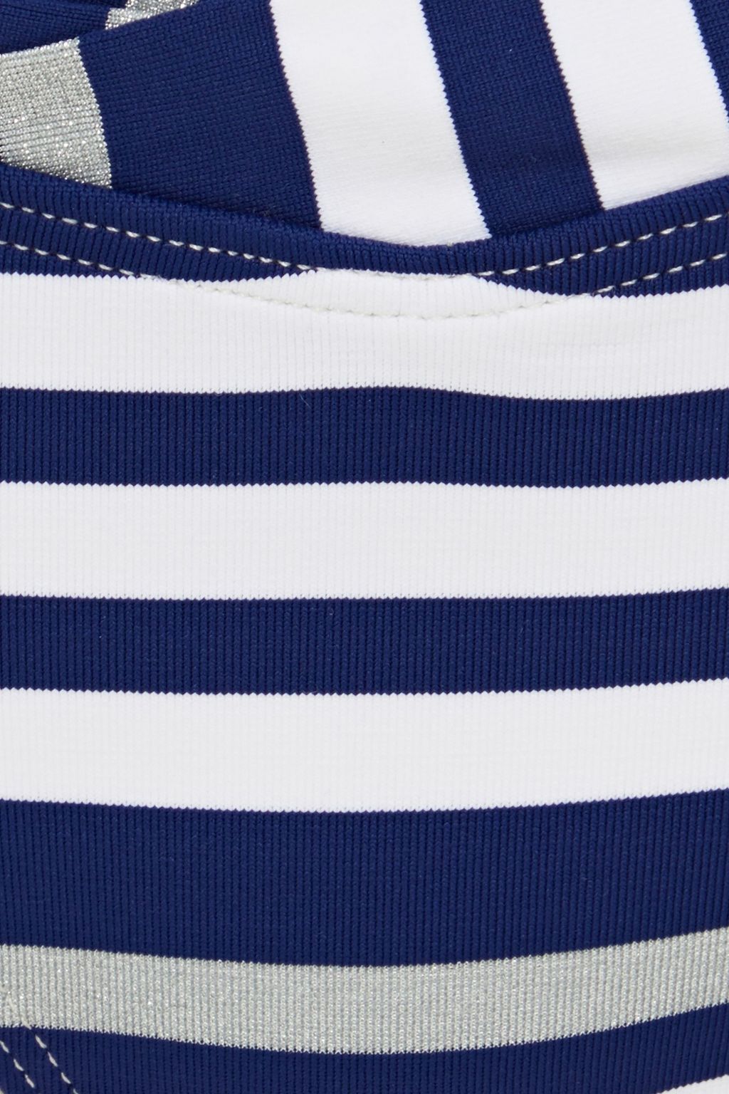 JETS AUSTRALIA BY JESSIKA ALLEN Metallic-trimmed striped mid-rise bikini briefs