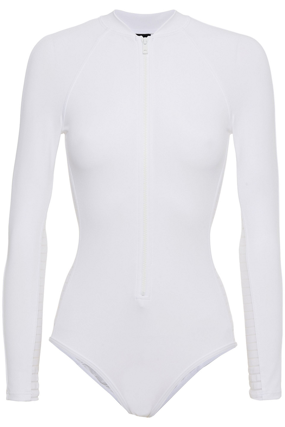 Jets Australia By Jessika Allen Woman Mesh-trimmed Rash Guard White Size 16
