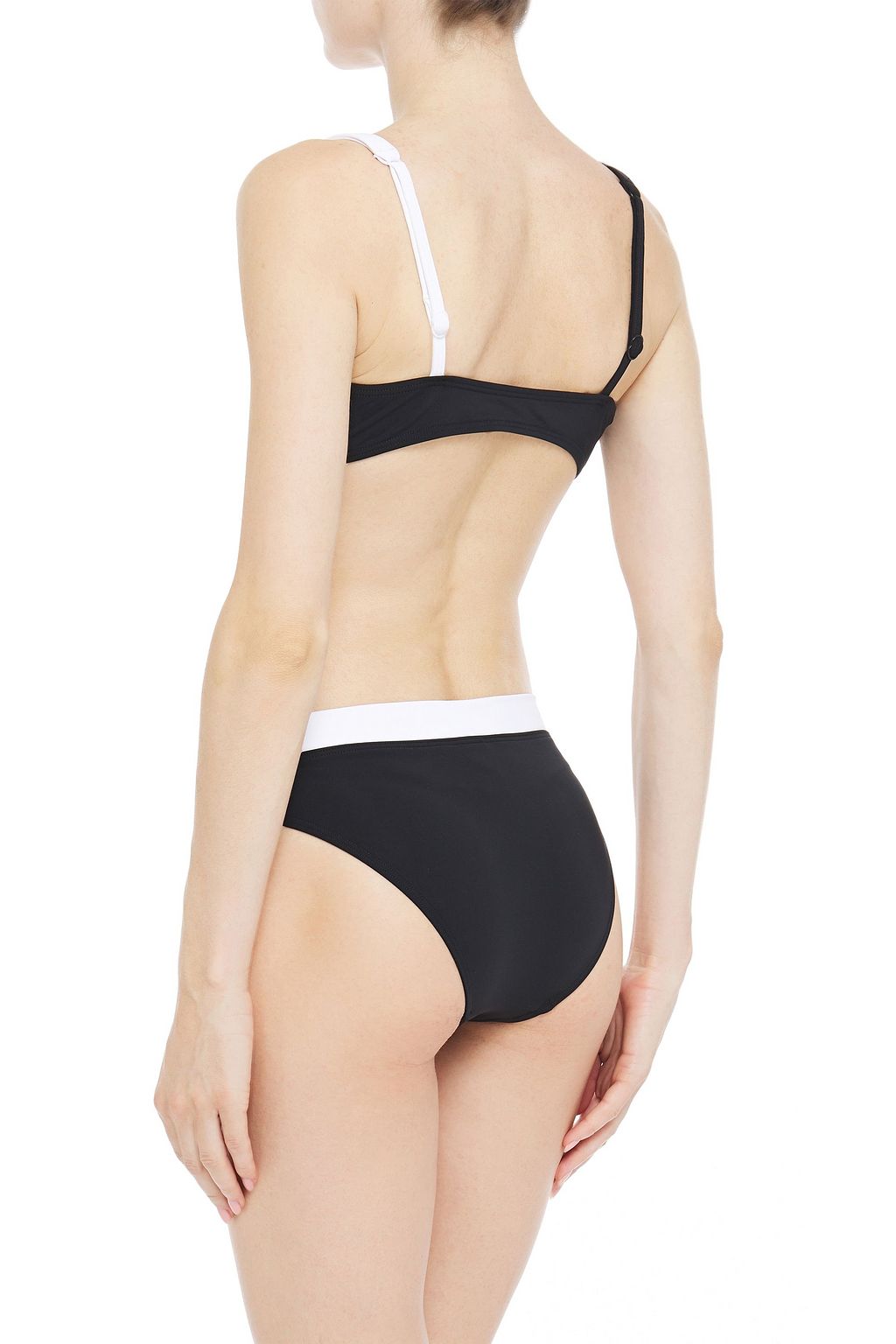 JETS AUSTRALIA BY JESSIKA ALLEN Tie-front two-tone bikini top