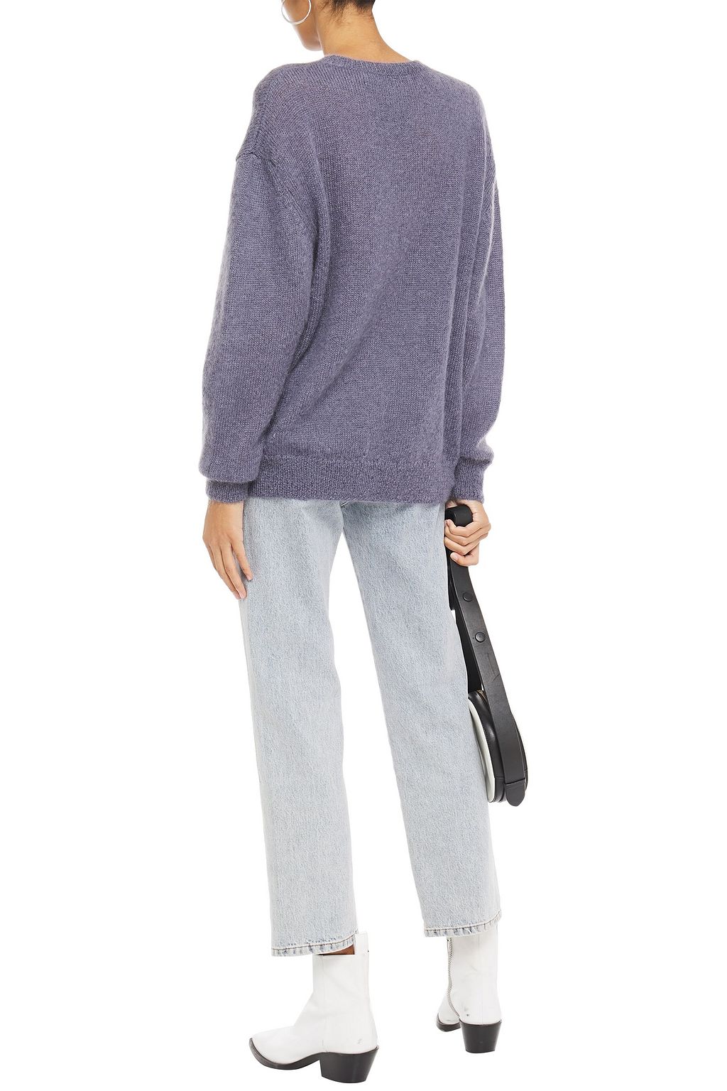IRO Elkins striped mohair-blend sweater