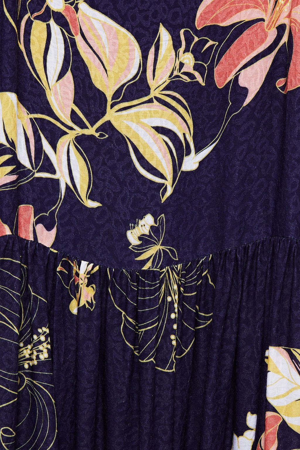 JETS AUSTRALIA BY JESSIKA ALLEN Asymmetric floral-print jacquard midi dress