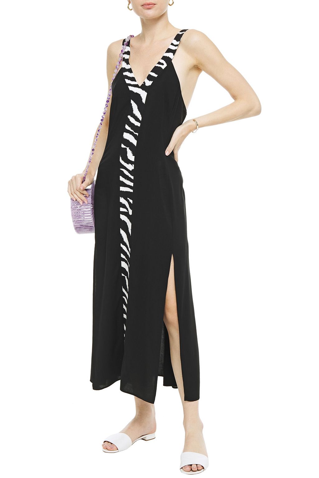 JETS AUSTRALIA BY JESSIKA ALLEN Zebra-print voile maxi dress