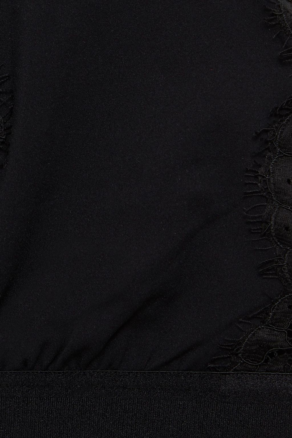I.D. SARRIERI Lace-paneled halterneck bikini top