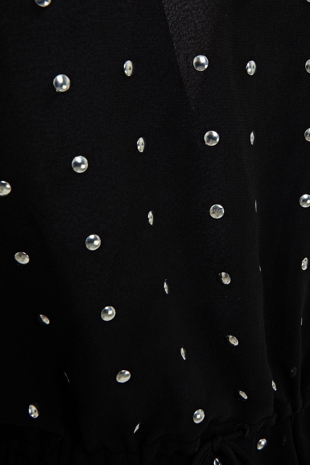 IRO Gathered studded georgette blouse