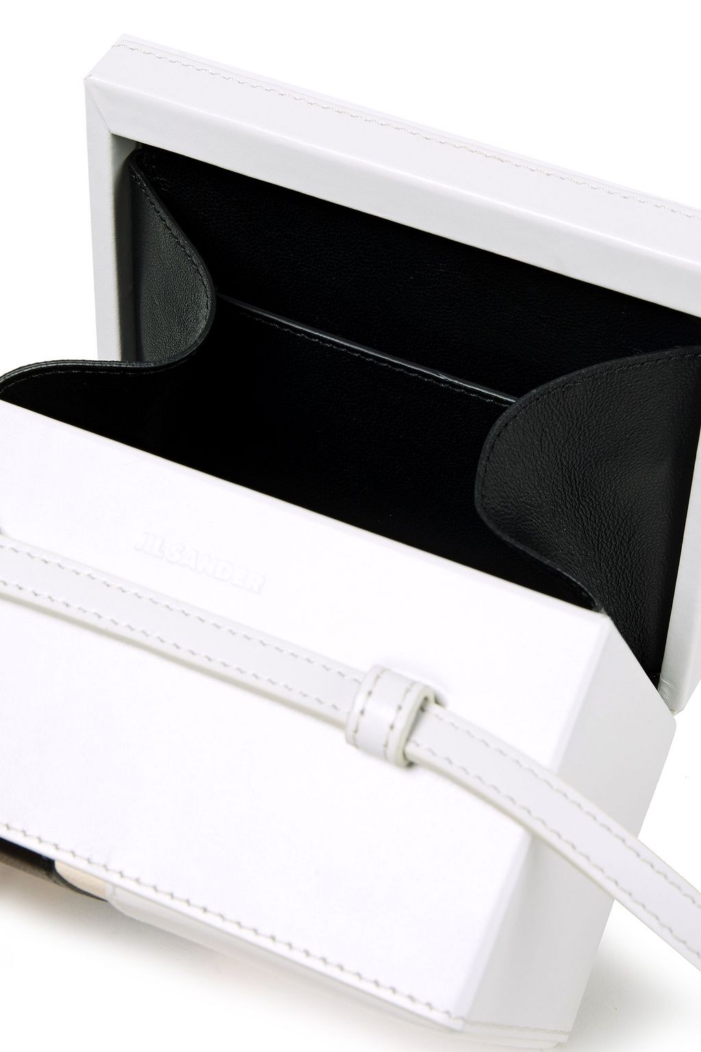 JIL SANDER Color-block leather shoulder bag