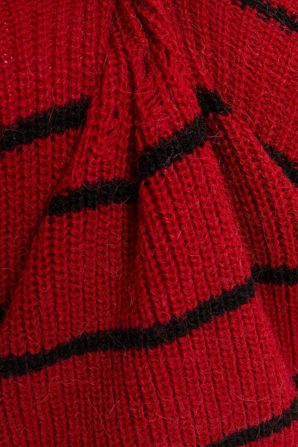 IRO Cleon distressed striped knitted sweater