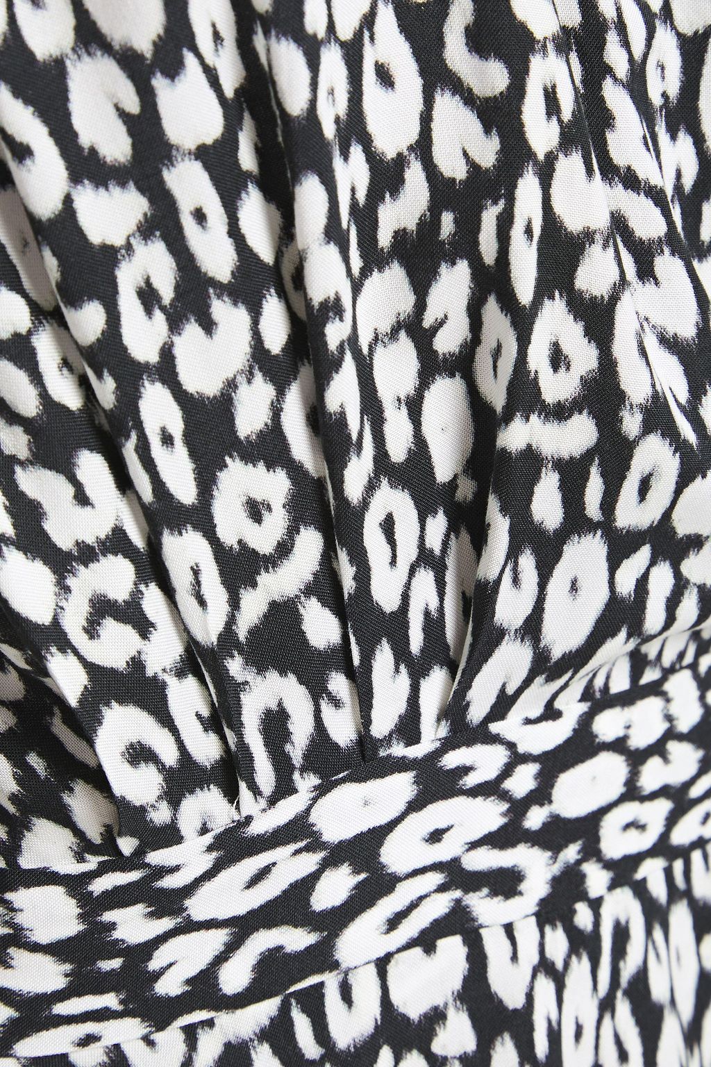 IRO Boina leopard-print voile mini wrap dress