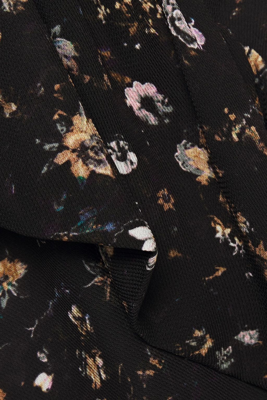 IRO Syrup ruffle-trimmed floral-print woven top