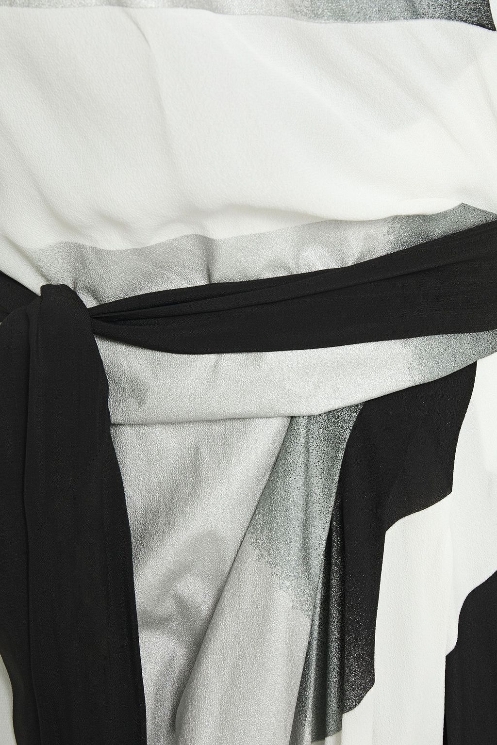 RICK OWENS Draped dégradé crepe midi wrap dress