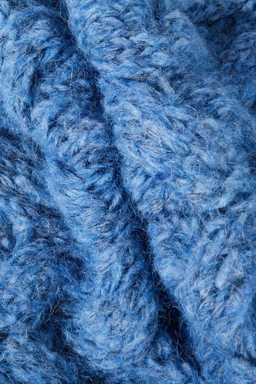 IRO Mélange cable-knit scarf