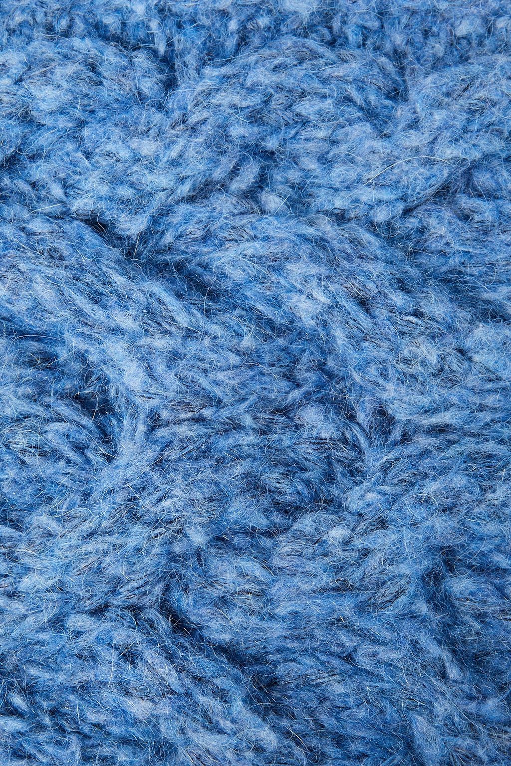 IRO Mélange cable-knit scarf