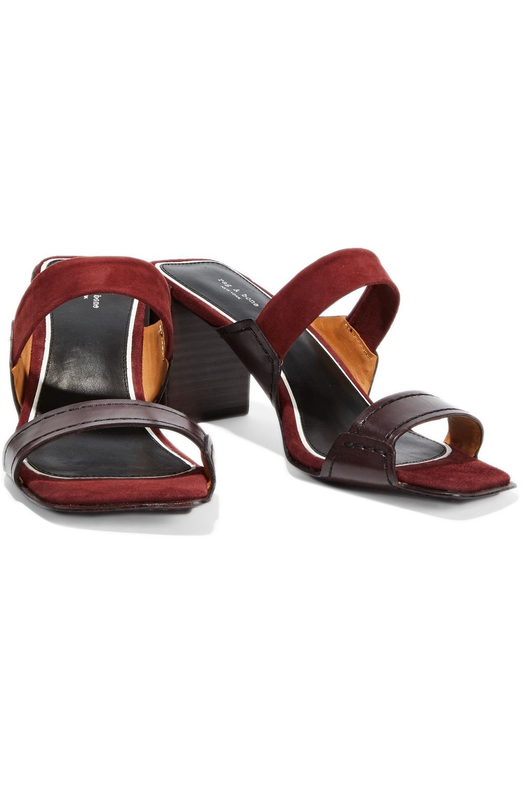 RAG & BONE Colt suede and leather sandals