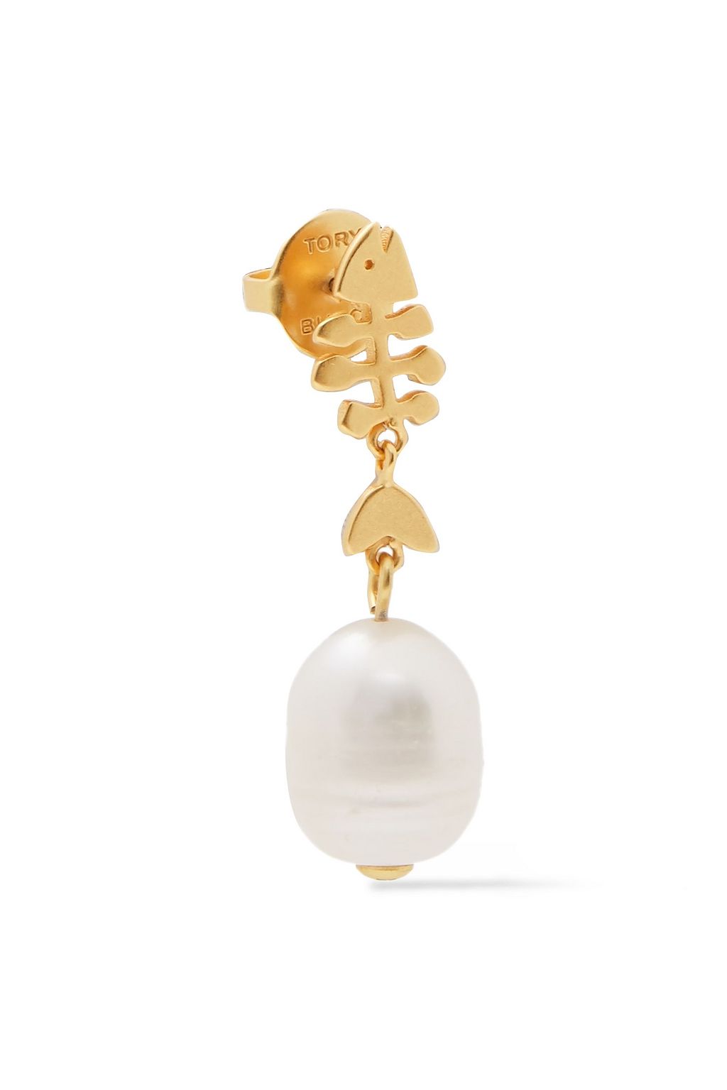 TORY BURCH Gold-tone pearl earrings