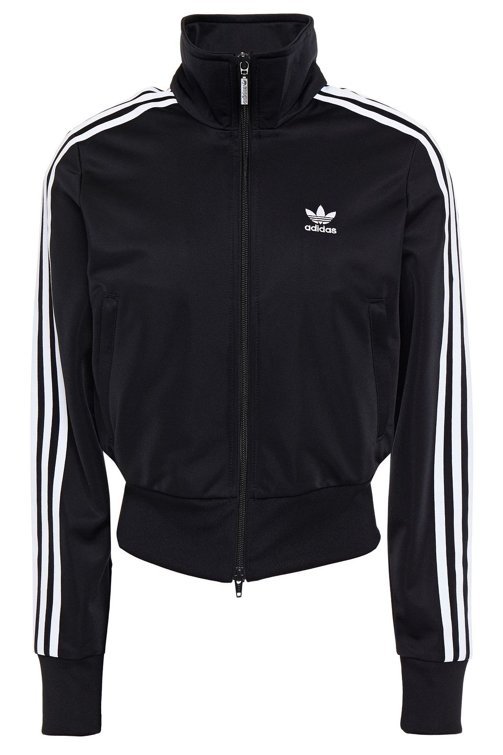 Black Striped fleece track jacket | Sale up to 70% off | THE white adidas jacket with black stripes